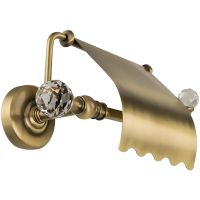 Держатель туалетной бумаги Migliore Amerida 16557 с крышкой Бронза с кристаллами Swarovski — фото 2, Держатели туалетной бумаги