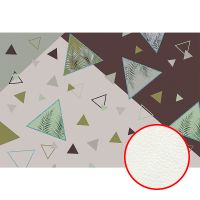 Фреска Ortograf Forma 32671 Фактура флок FLK Флизелин (4*2,7) Зеленый/Серый/Черный, Геометрия/Абстракция — фото 1, Фрески