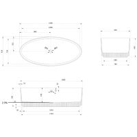 Товар: Ванна из искусственного камня Abber Stein 180x85 AS9627 без гидромассажа - фото 5 Ванна из искусственного камня Abber Stein 180x85 AS9627 без гидромассажа — фото 5, Ванны из искусственного камня