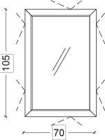 Товар: Зеркало Boheme Armadi Art Lucido 70 567-Foil с подсветкой Поталь - фото 6 Зеркало Boheme Armadi Art Lucido 70 567-Foil с подсветкой Поталь — фото 6, Мебель для ванной