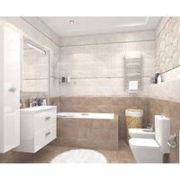 Керамический декор Laparet Bastion с пропилами под мозаику бежевый 08-03-11-453-0 20х40 см — фото 2, Керамическая плитка