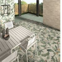 Керамическое панно Mainzu Murales Optym Mural Spring Leaves 120х120 см арт-PT03224 — фото 3, Керамогранит