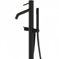 Смеситель для ванны Paffoni Light Черный матовый арт-LIG032NO — фото 2, Смесители напольные