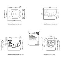 Унитаз Flaminia Bonola BN118G подвесной без сиденья — фото 3, Унитазы