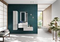 Тумба под раковину Aquaton Сакура 80 1A236401SKW80 подвесная Ольха наварра Белый глянец — фото 6, Тумбы под раковину