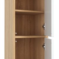 Шкаф пенал Onika Дайлер 35 403568 подвесной Белый Дуб сонома — фото 4, Мебель для ванной