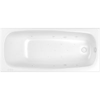 Акриловая ванна Whitecross Layla Slim 180x80 0122.180080.100.RELAX.WH с гидромассажем — фото 1, Ванны