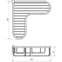 Товар: Полка корзина Migliore Complementi 22060 угловая Медь - фото 2 Полка корзина Migliore Complementi 22060 угловая Медь — фото 2, Полки для ванной и душа