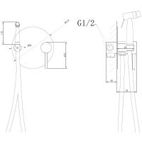 Гигиенический душ со смесителем Abber Emotion Никель арт-AF8826NG — фото 4, Гигиенические души