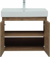 Тумба под раковину Aquanet Nova Lite 75 298852 подвесная Дуб рустикальный — фото 10, Мебель для ванной