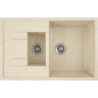 Кухонная мойка Domaci Бьелла DMC-21K DMC-21K-328 Бежевая — фото 1, Кухонные мойки