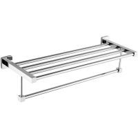 Полка для полотенец CeramaLux Quadro 61910 Хром — фото 1, Полки для полотенец