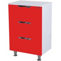 Тумба Bellezza Лагуна 60 4632109140033 Красная Белая — фото 1, Комоды и тумбы для ванной комнаты