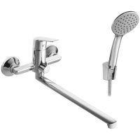 Смеситель для ванны Santek Венга WH5A12003C001 универсальный Хром — фото 1, Смеситель для ванны