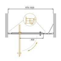 Товар: Душевая дверь Cezares Molveno 100 MOLVENO-BA-11-70+30-C-Cr-IV профиль Хром стекло прозрачное - фото 3 Душевая дверь Cezares Molveno 100 MOLVENO-BA-11-70+30-C-Cr-IV профиль Хром стекло прозрачное — фото 3, Душевые двери в нишу