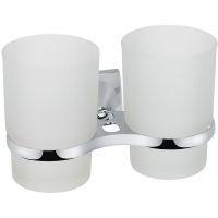 Стакан для зубных щеток Grampus Ocean GR-2007 двойной Хром — фото 1, Стаканы для зубных щеток