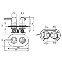 Смеситель для душа Webert Opera moderna OE860101015 Хром — фото 2, Смеситель для душа