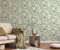 Обои Zambaiti Parati Tradizione Italiana 2025 Z21706 Винил на флизелине (0,53*10,05) Коричневый/Золото, Листья — фото 2, Обои для стен