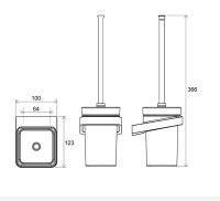 Ершик для унитаза Ravak 10° X07P330 Хром — фото 2, Ершики для унитаза