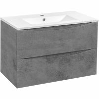 Тумба под раковину Vincea Mia 75 VMC-2MC750BT подвесная Beton — фото 2, Тумбы под раковину