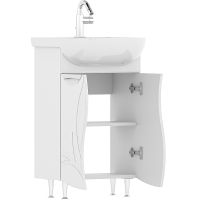 Тумба под раковину Volna Adel 50.2D tnADEL50.2D-01 Белая — фото 2, Тумбы под раковину