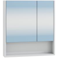 Зеркальный шкаф СанТа Сити 60 700337 Белый — фото 1, Зеркальные шкафы в ванную