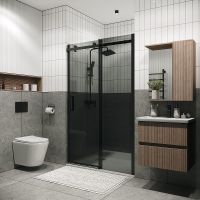 Товар: Душевая дверь Grossman Classic 110 100.K33.04.110.21.10 профиль Черный матовый стекло тонированное - фото 3 Душевая дверь Grossman Classic 110 100.K33.04.110.21.10 профиль Черный матовый стекло тонированное — фото 3, Душевые двери в нишу