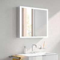 Зеркальный шкаф Emco Asis prime 80 9497 060 62 с подсветкой Серебро — фото 3, Мебель для ванной