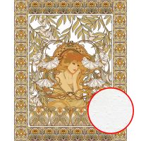 Фреска Ortograf Arabesque 33449 Фактура бархат FX Флизелин (1,6*2) Бежевый/Оранжевый, Люди/Орнамент — фото 1, Фрески