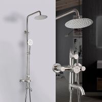 Душевая система Frap F2425 Сатин — фото 9, Душевые стойки