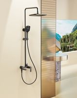 Душевая система Splenka S06.24.06 Черная матовая — фото 2, Душевые стойки