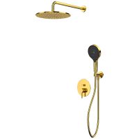 Душевая система Whitecross Y gold YSET04TOPGL Золото — фото 1, Душевое оборудование. Душевая программа