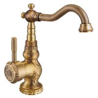 Смеситель для раковины ZorG Antic A 309U-BR Бронза — фото 1, Смесители для раковины