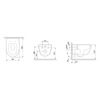 Комплект унитаза AM.PM Awe C111738WH+C117852WH с инсталляцией Viega Prevista Dry 792855 с сиденьем Микролифт и клавишей смыва Хром — фото 19, Комплекты унитаз + инсталляция