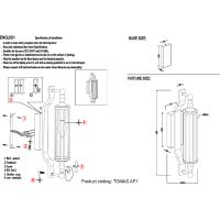 Настенный светильник Crystal Lux Tomas AP1 Gold Прозрачный Золото — фото 5, Светильники