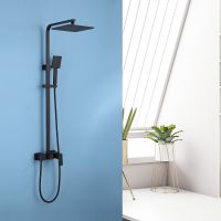 Душевая система Abber Daheim AF8220B Черная матовая — фото 3, Душевые стойки