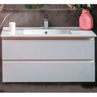 Тумба под раковину Boheme Armadi Art Capolda 100 849-100-W подвесная Белая — фото 1, Мебель для ванной