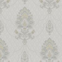 Обои Bernardo Bartalucci Renzo 84166-1 Винил на флизелине (1,06*10,05) Серый, Дамаск — фото 1, Обои для стен