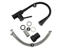 Смеситель для кухни Frap H44 F4044-6 Черный матовый — фото 7, Смесители для кухни