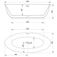 Акриловая ванна Ceruttispa Greta170 170x80 СТ10516 без гидромассажа — фото 9, Акриловые ванны