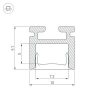 Товар: Профиль алюминиевый Arlight Pik 029089 накладной для контурной подсветки Серебристый - фото 3 Профиль алюминиевый Arlight Pik 029089 накладной для контурной подсветки Серебристый — фото 3, Профили для светодиодных лент