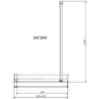 Товар: Душевая перегородка Vincea Walk-In HR 80 VSW-4HR800CGG профиль Брашированное золото стекло тонированное - фото 5 Душевая перегородка Vincea Walk-In HR 80 VSW-4HR800CGG профиль Брашированное золото стекло тонированное — фото 5, Душевые перегородки