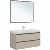 Товар: Тумба под раковину Aquanet Вега 100 329581 подвесная Бежевая - фото 13 Тумба под раковину Aquanet Вега 100 329581 подвесная Бежевая — фото 13, Мебель для ванной