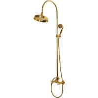 Душевая система Cezares Lord LORD-CD-30-03/24-M Золото 24 карат — фото 1, Душевые стойки
