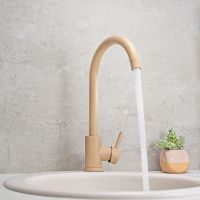 Смеситель для кухни Ростовская Мануфактура Сантехники SUS124BNK-017F Бежевый — фото 4, Смесители