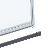 Душевая дверь Vincea Como Soft 130 VDS-1CS130CLGM профиль Вороненая сталь стекло прозрачное — фото 7, Душевые двери в нишу