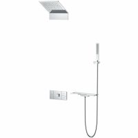 Душевая система Vincea Futura VSFW-2F11TCH с термостатом Хром — фото 1, Встраиваемые душевые комплекты