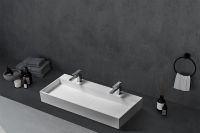 Раковина Abber Stein 120 AS2642 Белая матовая — фото 3, Раковины накладные