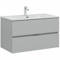 Товар: Тумба под раковину Aquanet Алвита New 90 303922 подвесная Серая матовая - фото 1 Тумба под раковину Aquanet Алвита New 90 303922 подвесная Серая матовая — фото 1, Тумбы под раковину