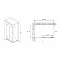 Товар: Душевой уголок Abber Schwarzer Diamant 150x70 AG30150B5-S70B5 профиль Черный стекло прозрачное - фото 5 Душевой уголок Abber Schwarzer Diamant 150x70 AG30150B5-S70B5 профиль Черный стекло прозрачное — фото 5, Прямоугольные душевые уголки